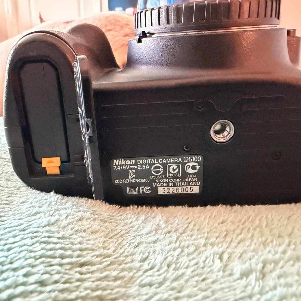 Nikon Black and Red DSLR Camera Body